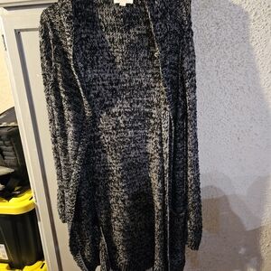 Sun & Shadow Black and Gray Cardigan